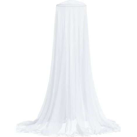 Moustiquaire de lit, 220 cm, maille blanche, 56 x 56 x 220 cm (1/5)