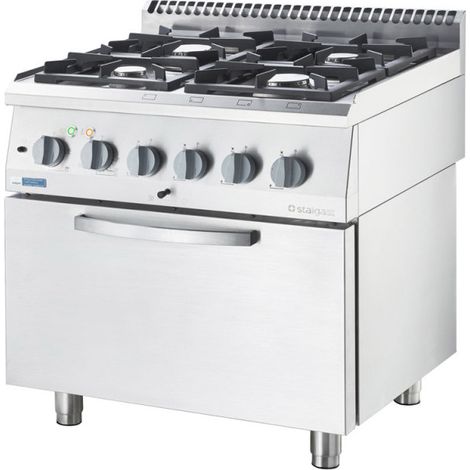 Cuisinière gaz avec four électrique 800x700 G20/20 - Stalgast
