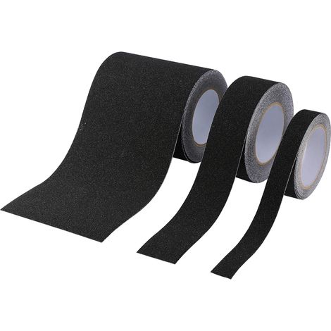 Ortviai Ruban Anti-Dérapant PVC Noir 15,24 cm x 9,14 m – Adhésif Sécurité Sol pour Surfaces Lisses (1/5)