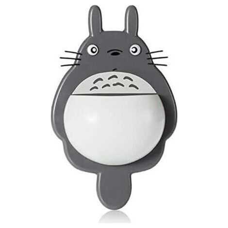 Pair Accueil Salle de bain Totoro Brosse à dents Porte-dentifrice, Supports de rangement à ventouse et supports muraux Étagères de salle de bain (B)