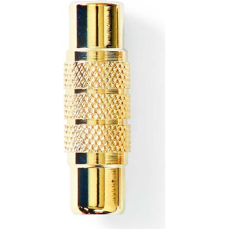 Adattatore audio mono RCA Hona RCA Hona Guldplaterad Rak Metallo Metallo Metallo 1 pz Serratura