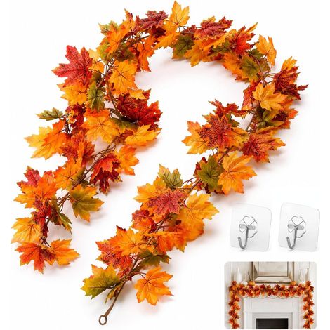 Guirlande Feuille Automne 175cm (1/5)