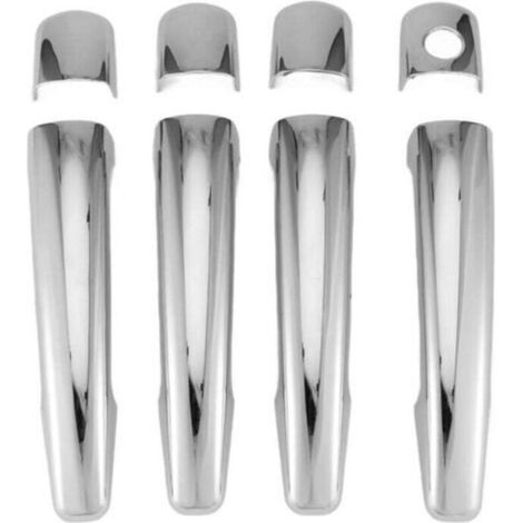 Manilla exterior cromada para puerta Peugeot 208 2012-2018. Embellecedor de accesorio para coche. (1/4)