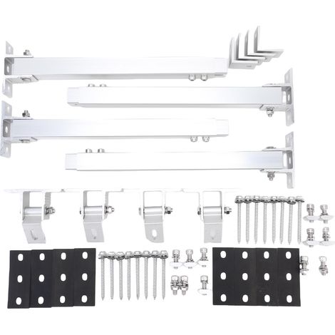 Verstellbare, neigbare Montagehalterungen für Solarmodule aus Aluminiumlegierung, verstellbar von 15 bis 30°, für Wohnmobile, Yachten und Hausdächer. (1/5)