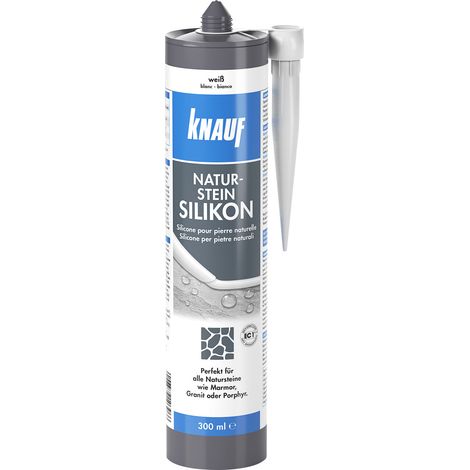 Knauf Naturstein Silikon weiß 300 ml Silikon & Acryl