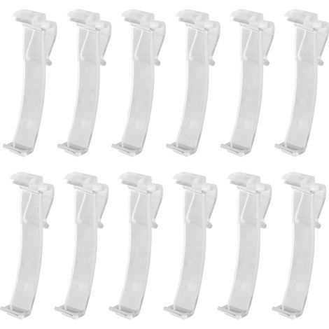 Clips pour stores vénitiens en plastique transparent de 2,5 pouces (12 pièces) (1/3)