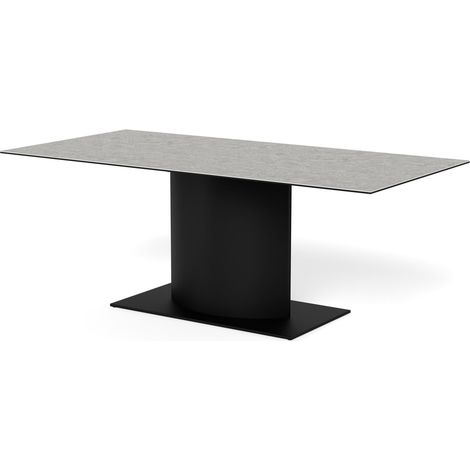Mesa Norsica 1030, Negro + Gris, 76x100x200cm, Cerámica, Metal (1/5)