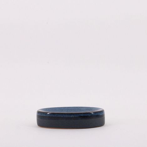 Portasapone in porcellana Otto, blu AZAO
