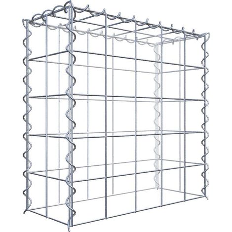 Gabiondeco - Gabion - Element de prolongation en hauteur 50 cm x 50 cm x 20 cm (L x H x P). maille 10 x 10 cm. Spirale. Attention : il manque une grille - Made in Ger... (1/5)