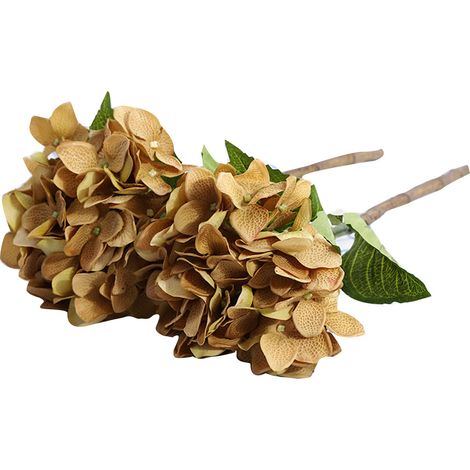Bouquet D Hortensias Artificiels En Soie Pour Décoration De Mariage Et Maison - Style Européen Réaliste - Lot De 1 (1/2)