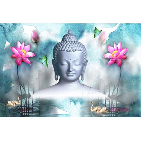 Papier peint panoramique - ZEN - Bouddha - 130 cm x 87 cm (1/2)