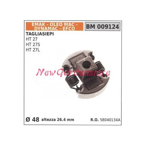 Frizione completa EMAK motore tagliasiepe HT 27 27S 27L Ø 48 009124