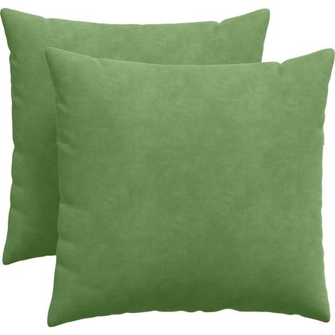 Maison Exclusive - Cojines de sofá 2 pcs Verde claro 50 x 50 cm T