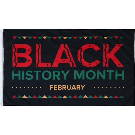 Décoration murale « Nous sommes Noirs » - Fond d'écran Histoire des Noirs - Fête du Mois de l'Histoire des Noirs - Bannière de fond Juneteenth-150X90X0.01CM-Black (1/3)