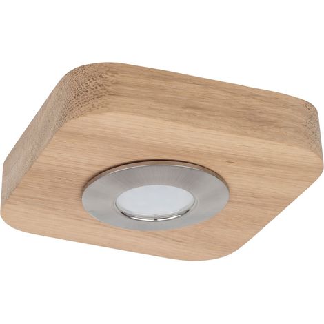 Deckenleuchte LED in Natur Esstisch Esszimmer 3000 K 300 lm Holz Modern Deckenlampe Spot