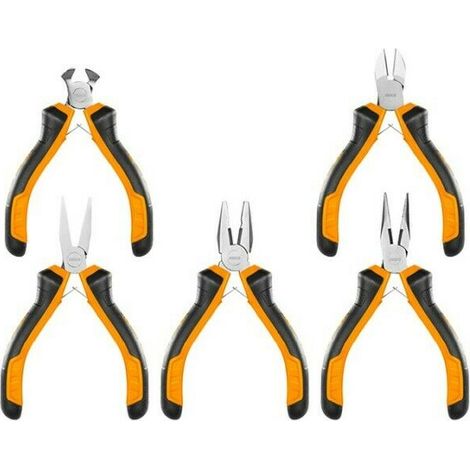 Set mini pinze Kit da 5 pz tronchesi di precisione professionale INGCO (1/2)
