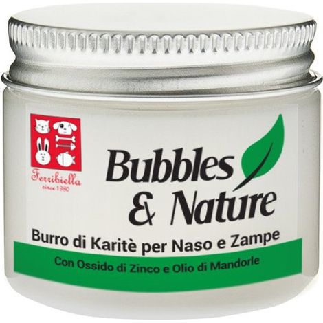 Beurre de karité avec oxyde de zinc et huile d'amande pour le nez et les pattes des chiens 50 ml