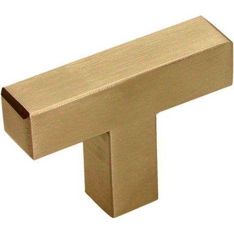Poignée - Acier Inoxydable - Finition Or Brossé - Pour Meubles Cuisine Salle De Bain Salon - 86 mm - Lot De 10 (1/2)