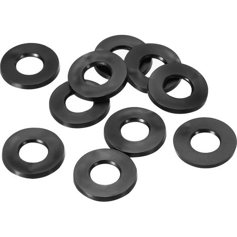 Joint Plat En Caoutchouc M6 DI6 / DE16mm Épaisseur 1,5mm Noir 10PCS (1/5)