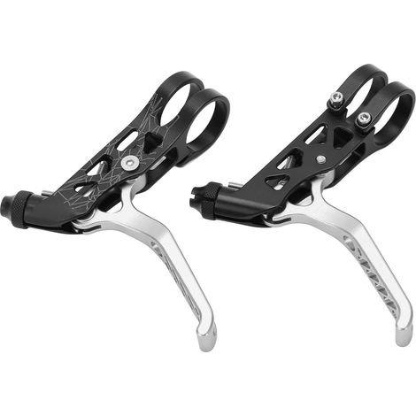 Poignées de Frein Vélo en Alliage Léger MEIJUN Compatibles Brompton et VTT, Paire Argentée (1/5)
