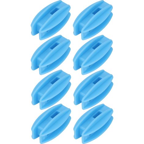 100 Stück wetterbeständige ABS-Vierkantrohr-Pfostenisolatoren für Elektrozäune, blau (1/5)