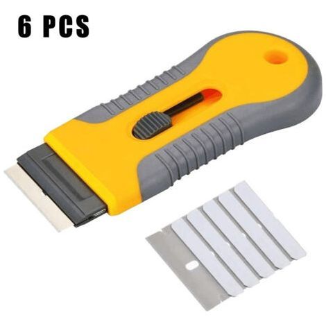 Raspador para vitrocerámica - 5 aspas - placa de inducción - raspador de limpieza para vitrocerámica y horno de inducción (1/5)
