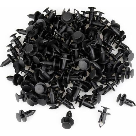 Befestigungsclip - 8 mm Kunststoffniete - Für Stoßstange, Kotflügel und Schmutzfänger - 120 Stück (1/5)