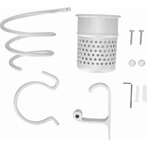 Soporte multifuncional de pared para secador de pelo de baño (MattE c7)
