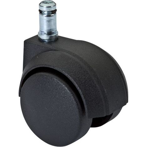 Ruota per sedie ufficio autofrenante Ø 50 mm. perno ad incastro