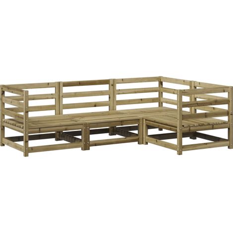 Maison Exclusive - Set Divani da Giardino 4 pz in Legno Impregnato di Pino