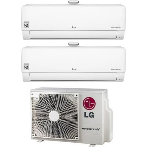 LG Dual Split Inverter-Klimaanlage Serie ATMOSFERA 9+9 mit MU2R17 R-32 Wi-Fi Integrated 9000+9000