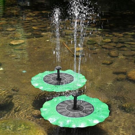 AS01B Solar-Wasserpumpe Lotusblatt-Schwimmbrunnen (1/5)