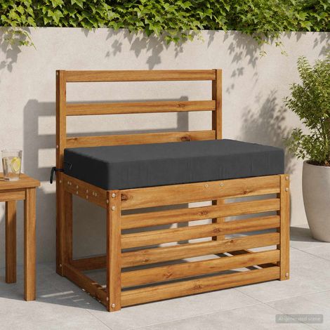 vidaXL Cuscino per schienale SOEST 100% Poliestere Antracite (1/5)
