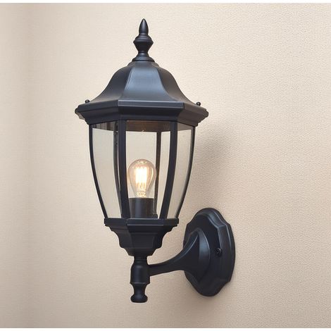 Luminaire Lampe E27 Luminaire Murale Plastique Murale éTanche Ip44 Noir Vintage Max 60w Convient Jardins Porches Cour ClôTure (1/5)