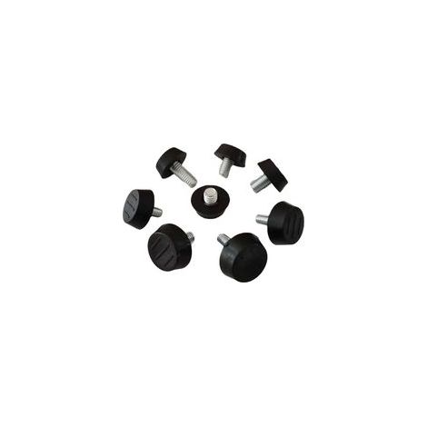 Pieds Vérin de Meuble Réglables Pied de Nivellement avec T-écrou Filetage Vis de Ajustables pour Pieds de Chaise Table Sofa M8 x 23 x 18mm 16 Pièces H28