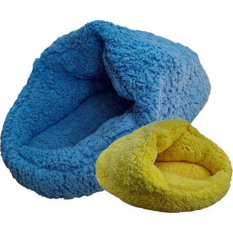 Lettino sacco a pelo cestino per cani gatti morbida coperta 65x30x30cm Art.189 (1/3)