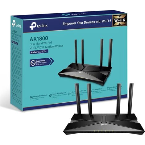 TP-Link Archer VX1800v Wireless Gigabit Ethernet Dual-band Router (2.4GHz/5GHz) Black (1/5)