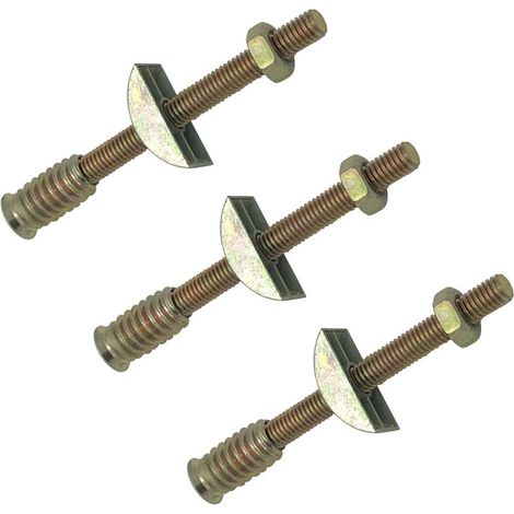 Lot de 6 connecteurs quatre en un pour meubles de placard, panneau M8 x 100 mm, fixations pour assemblage de table et de lit, boulons, écrous, filetages, entretoises en demi-lune (1/5)