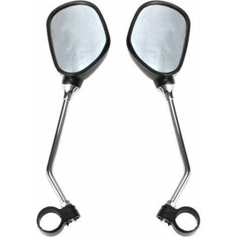 Une paire de rétroviseurs de guidon réglables pour vélo, rétroviseurs de vélo incassables