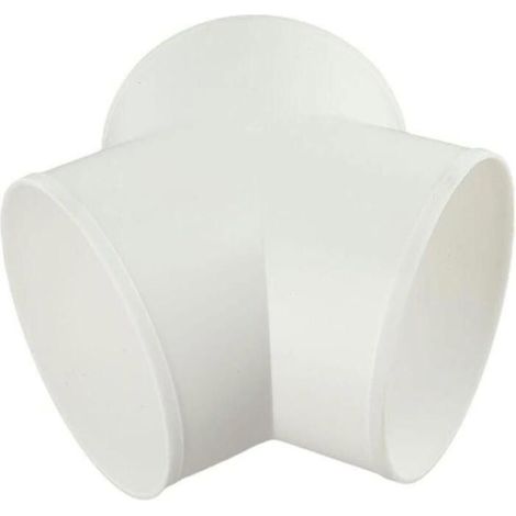 (150 mm)Connecteur de raccordement rond en T en plastique pour tuyau de tuyau, extracteur de ventilateur, joint de conduit en PVC, (1/2)