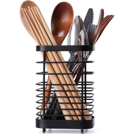 Cestello portaposate in acciaio inox per cassetti da cucina, contenitore in metallo per tutte le tue stoviglie - Crezuo