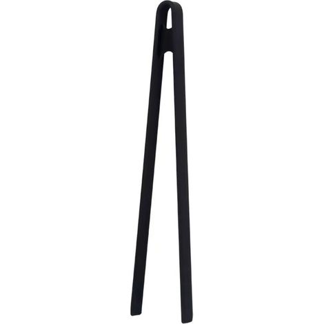 2 pinzas de cocina de plástico para freír y comer, longitud: 29 cm, color negro (1/4)