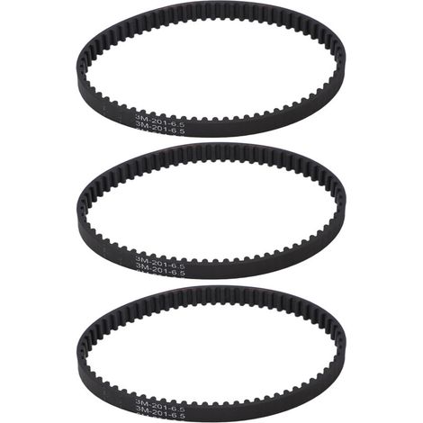 Lot de 3 Courroies de Rechange pour Aspirateur, Caoutchouc Standard Compatible avec Bissell ProHeat 2X (1/4)