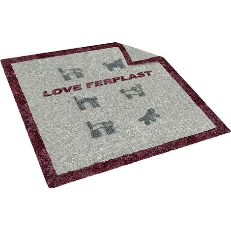 Ferplast KARINA Coperta in lana per cani e gatti.. Variante KARINA - Misure: 80 x 80 cm - Grigio
