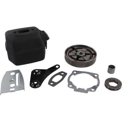 Silencieux tronçonneuse, pot d'échappement silencieux, tambour d'embrayage accessoire pour Husqvarna 55 51 50 (1/5)