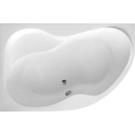 Aqualine Badewannen - Badewanne Cidlina 150, 150x105x45 cm, ohne Füße, links, weiß G3618