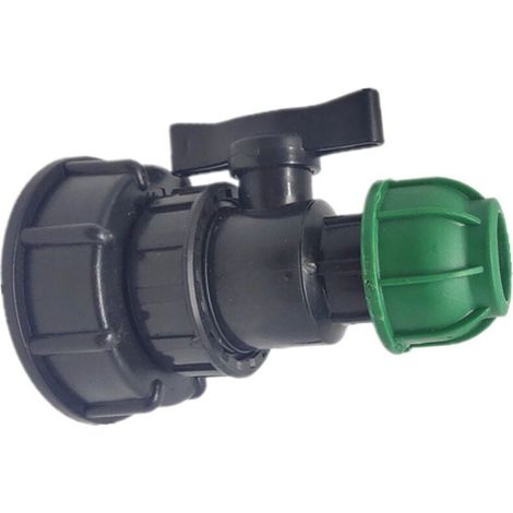 Enowelir Adaptateur de Raccord en PE pour Tuyau d'Arrosage, Connexion Robinet 32 mm, Durable et Étanche pour Jardin et Maison (1/3)