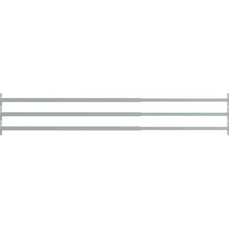 vidaXL Barras de seguridad ajustables para ventanas 3 uds 710-1200 mm (1/2)