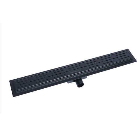 Edelstahl-Duschrinne 70 cm (schwarz) (1/4)