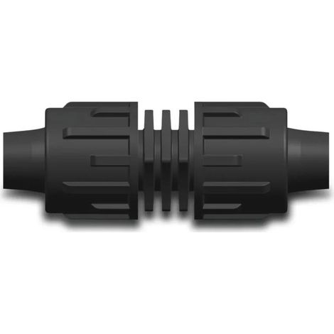 Conector de manguera PP de 17 mm con cinta negra